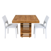 Tafel Wood laag met 2 stoelen (set)