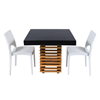 Tafel Wood Bold laag met 2 stoelen (set)