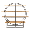 Roomdivider Steel wood - rond (set)