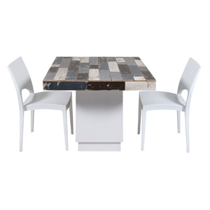 Tafel Blitz Circulair laag met 2 stoelen (set)