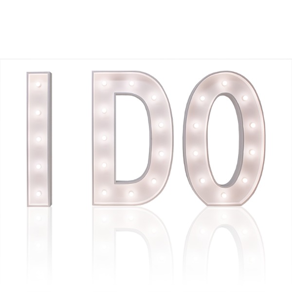 Lichtletters XL "I DO"